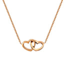 Colar Amor Entrelaçado Prata 925 + Rosa Real Preservada